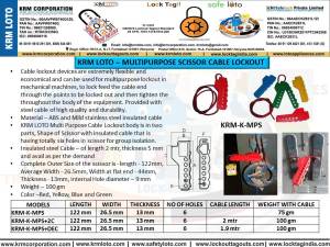 KRM-K-MPS+2C 2mt ÇELİK KABLO KİLİTLEME APARATI İLE