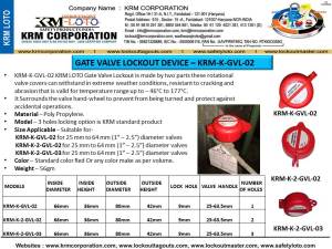 KRM-K-GVL-2 VANA KİLİDİ 1'' - 2''